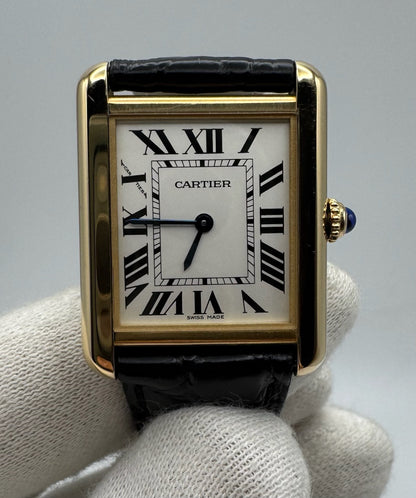 Cartier Tank Solo Medium Size Yellow Gold (Box)