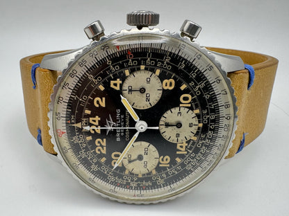 Breitling Navitimer Cosmonaute 809 Steel Heavy Patina Jordanian Military Pilot (Unpolished/Serviced)