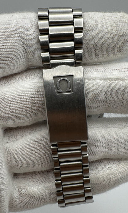 Omega Speedmaster Professional Moonwatch Full Steel Tritium Dial Blue Insert 1970’s (Unpolished)