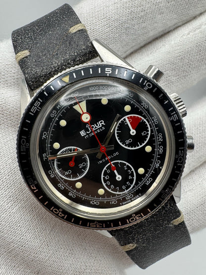 Le Jour Chronograph Vintage Steel 39 Glossy Tritium Dial 1970s
