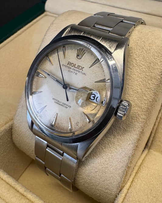 Rolex Oyster Perpetual Date 34 Full Steel Cream Dial (Serviced)