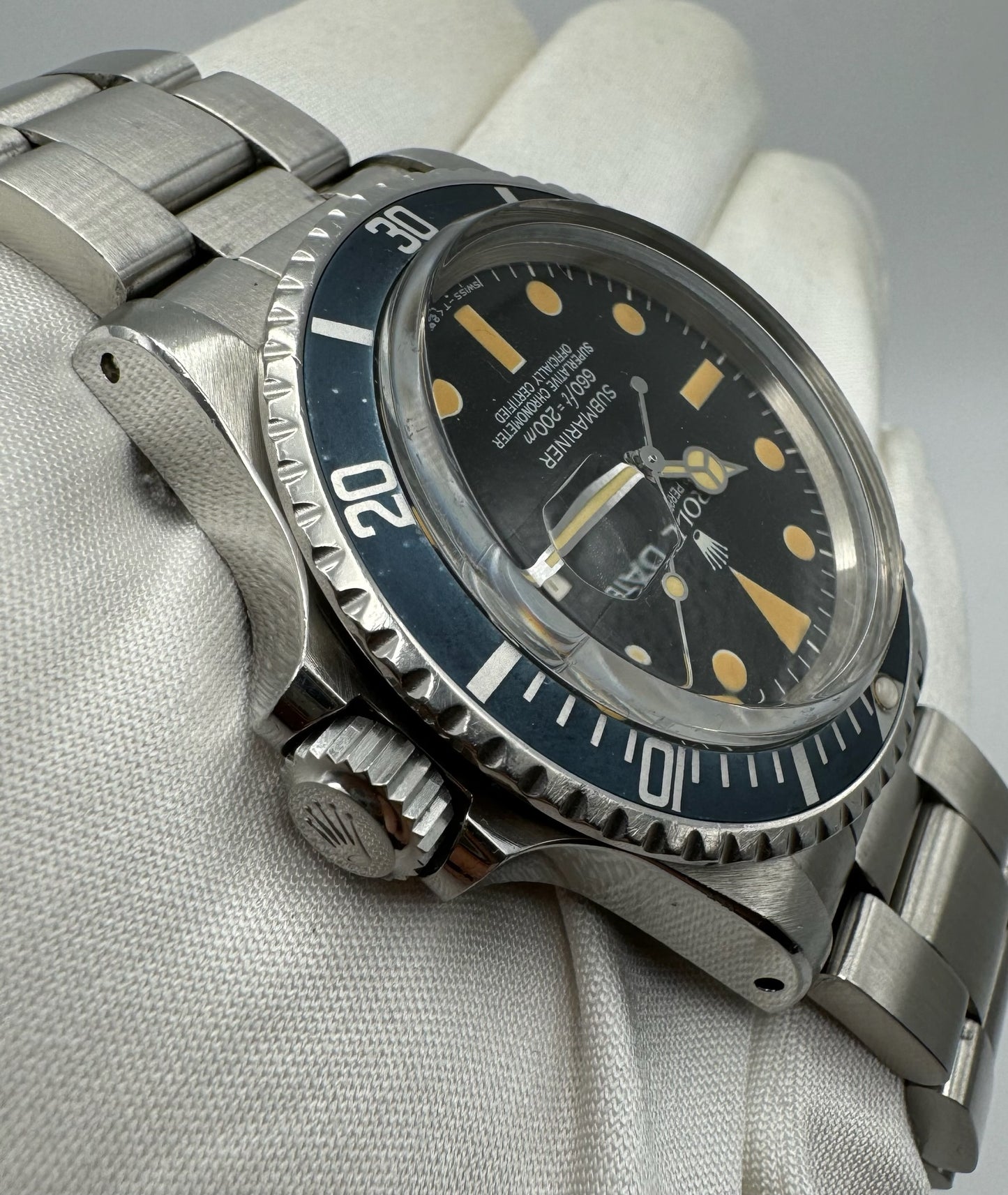 Rolex Submariner Date 1680 Crazy Patina Blue Insert (Unpolished/Full-Set)