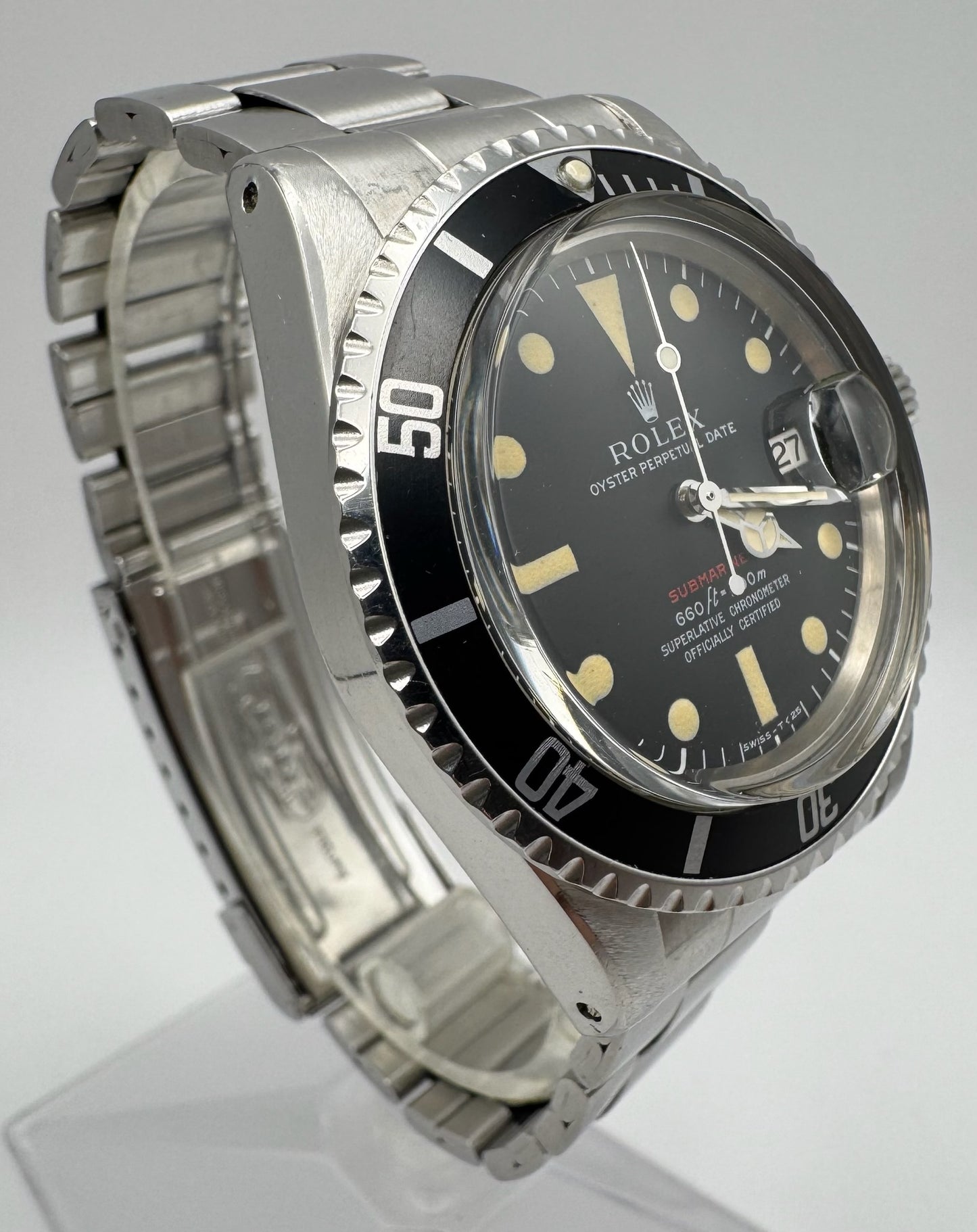 Rolex Submariner Date 1680 Red Yellow Patina 1970 (Full-Set/Unpolished)