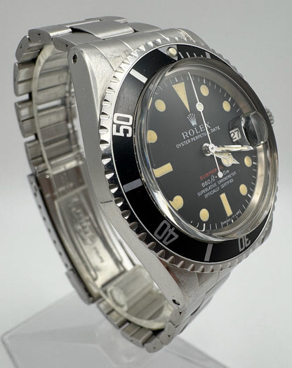 Rolex Submariner Date 1680 Red Yellow Patina 1970 (Full-Set/Unpolished)
