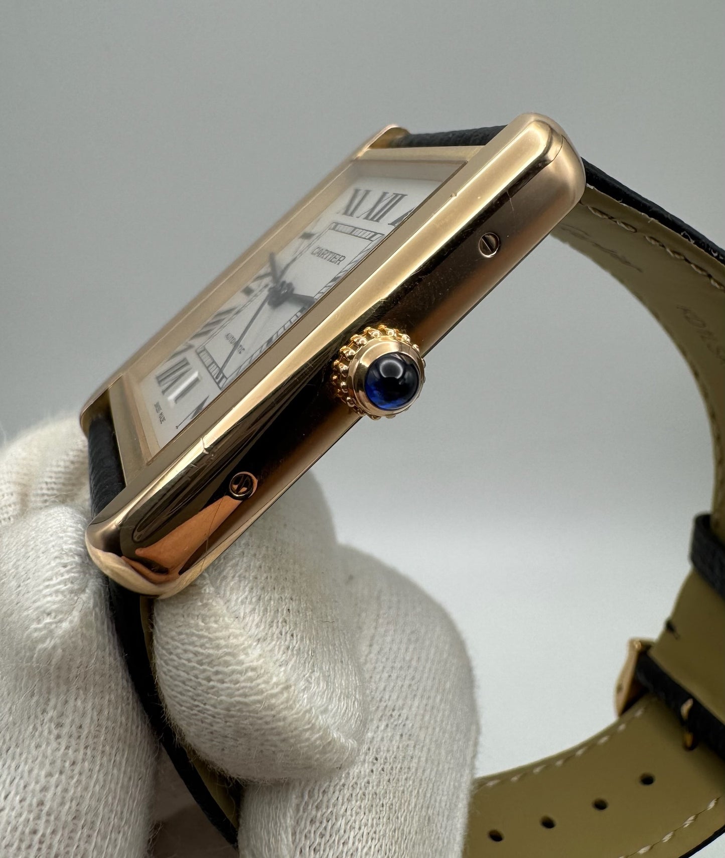 Cartier Tank Solo XL Rose Gold/Steel Automatic Original Owner (Box/Unpolished)