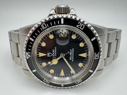 Tudor Submariner 76100 Full Steel Yellow Patina Lollipop Hands