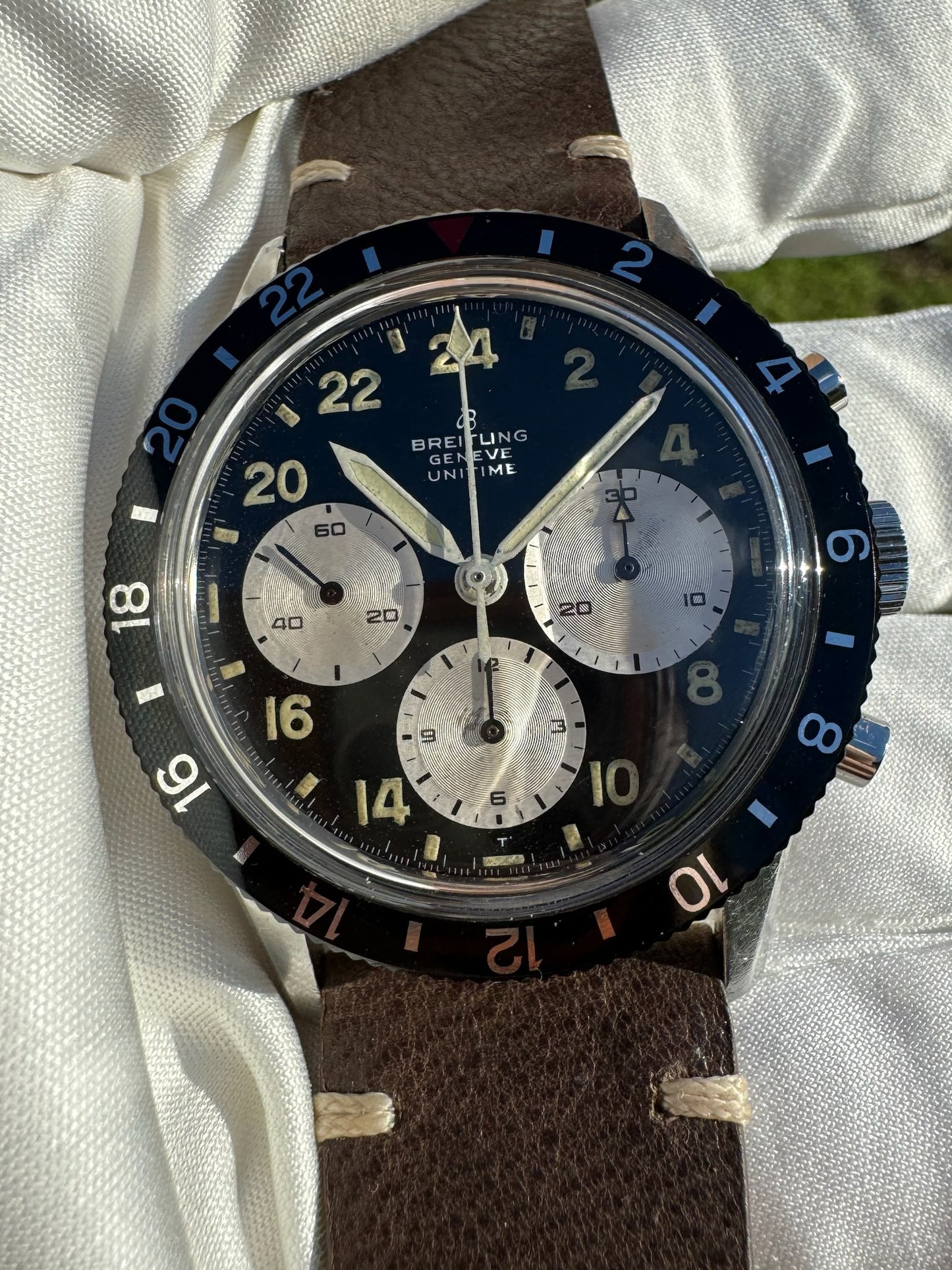 Breitling Unitime Co-Pilot Vintage Steel