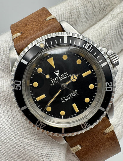 Rolex Submariner No Date 5513 Steel “Meters First” Zinc Sulfide Yellow Patina 1965