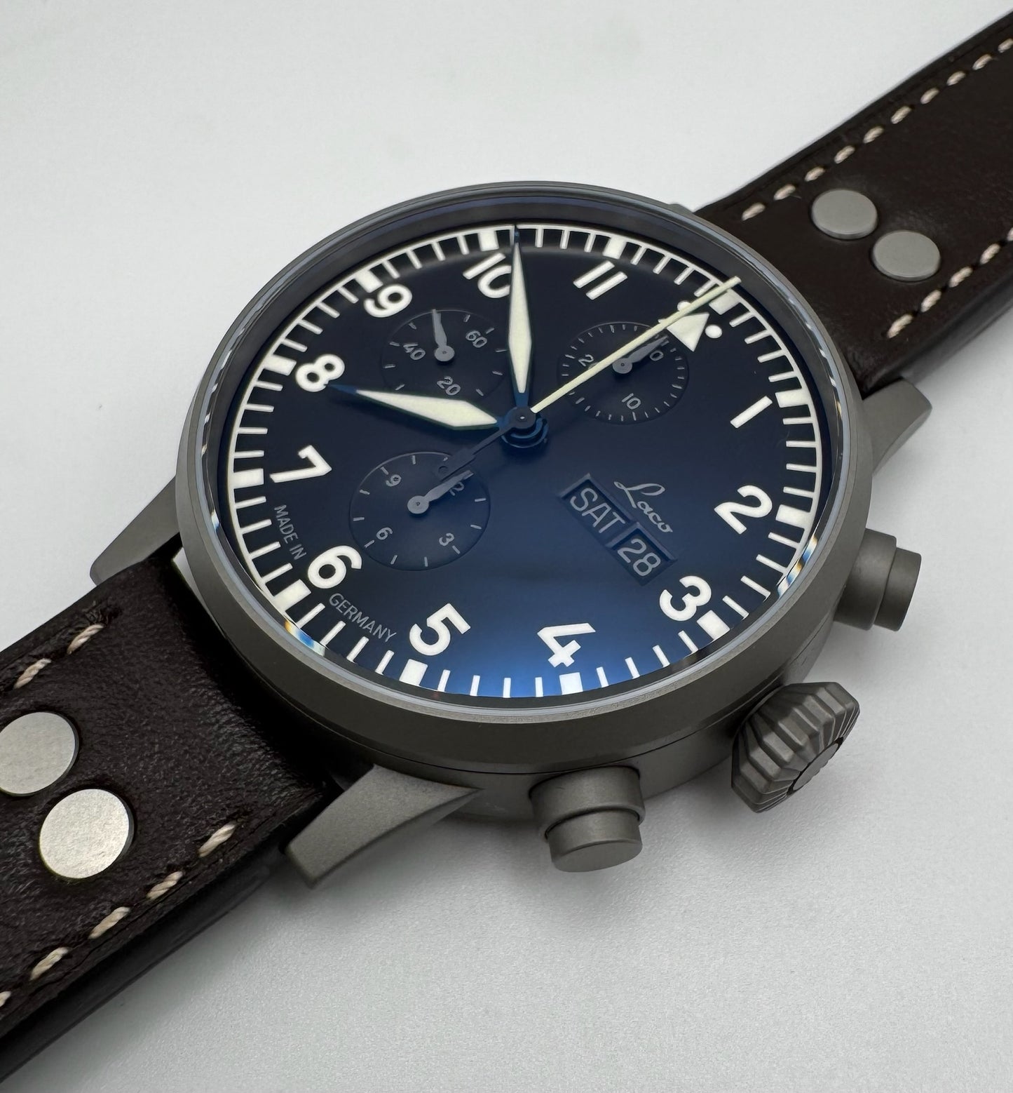 Laco Pilot München Chronograph Automatic 2020 Ltd Edition 200 Pcs (Full-Set/Unworn NOS)