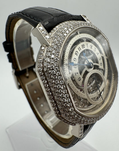 Daniel Roth Retrograde with White Gold Diamond Set Case