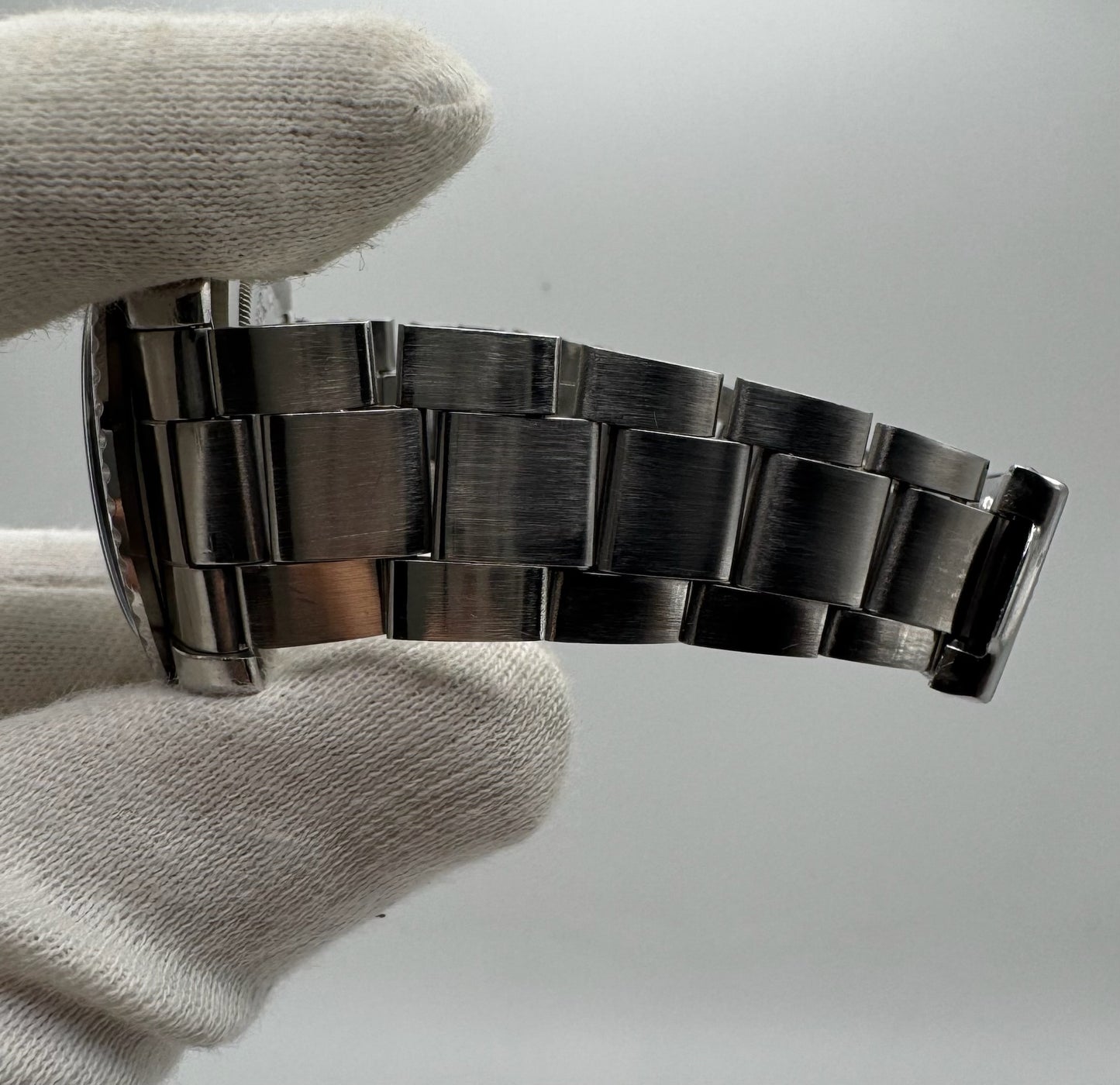 Tudor Submariner Snowflake Full Steel Black Pumpkin Patina Blue Insert Rare Confetti Dial 1968 (Unpolished/Serviced)