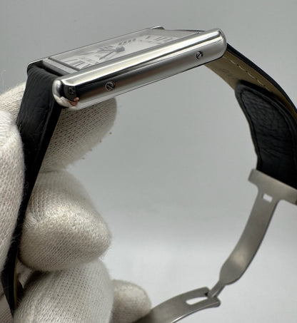 Cartier Tank Solo Steel Large Size Quartz Silver Dial 2020 (Full-Set/Mint)