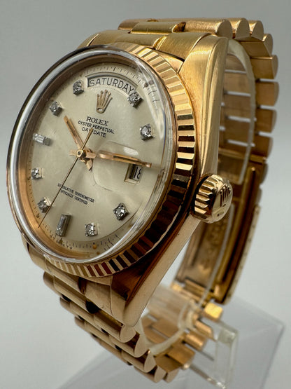 Rolex Day-Date 1803 18K Rose Gold w/ Diamond Dial