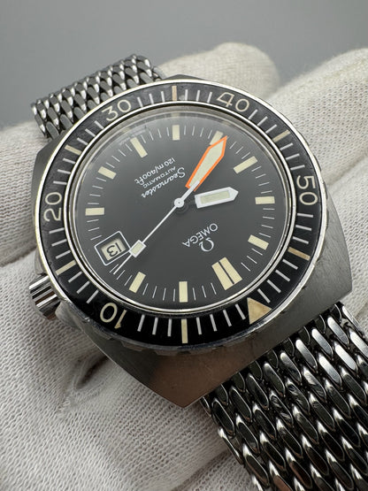 Omega Seamaster Baby Ploprof Full Steel Mesh Bracelet Yellow Patina (Unpolished/Serviced)