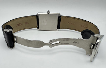 Cartier Tank Solo Steel Large Size Quartz Silver Dial 2020 (Full-Set/Mint)