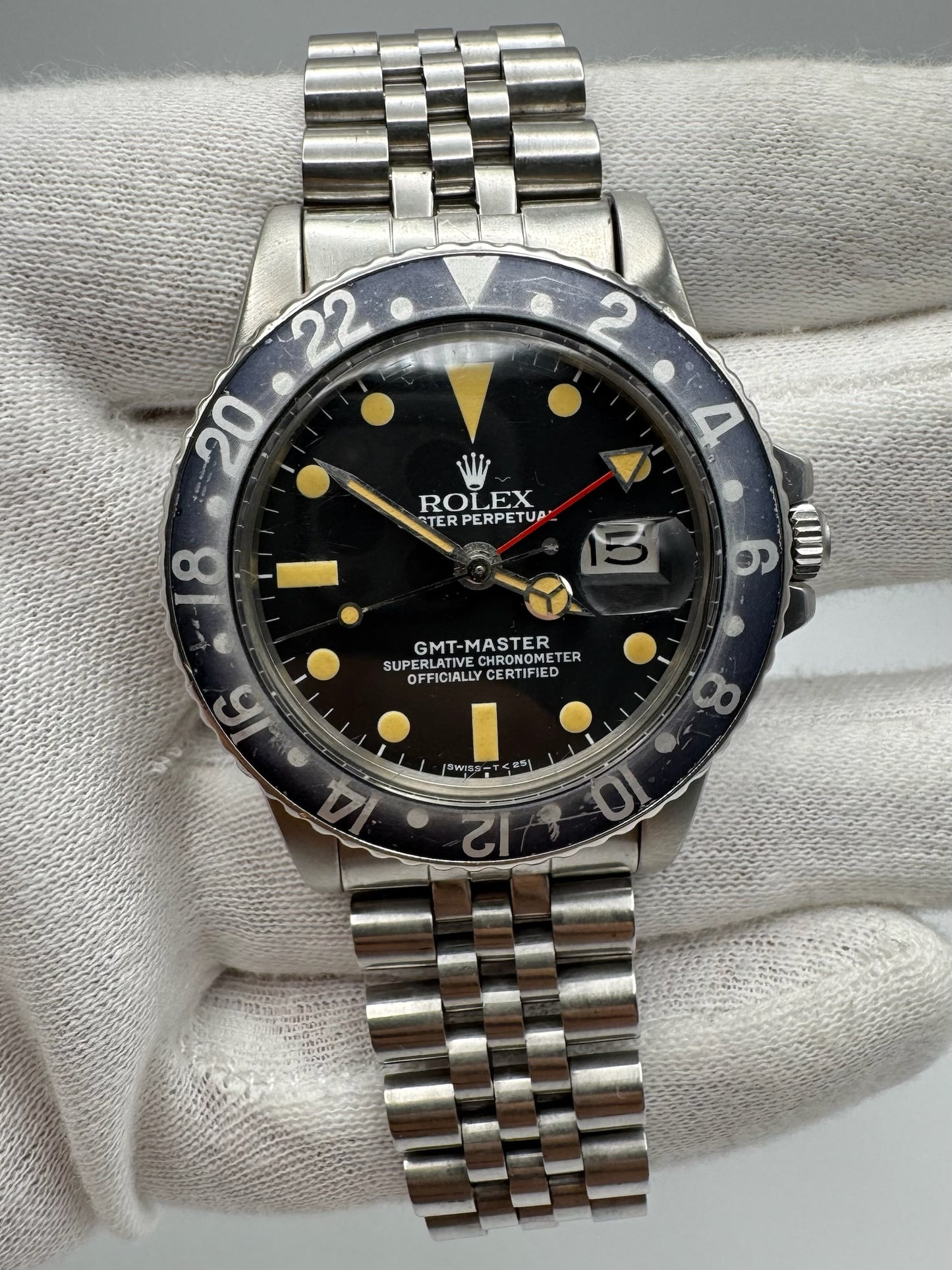 Rolex GMT-Master 1675 Jubilee Heavy Patina 1977