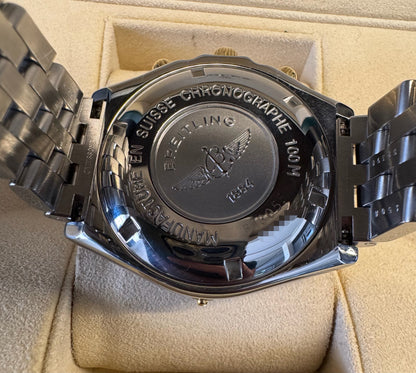 Breitling Crosswind Chronograph Two-Tone Blue Dial (Serviced)