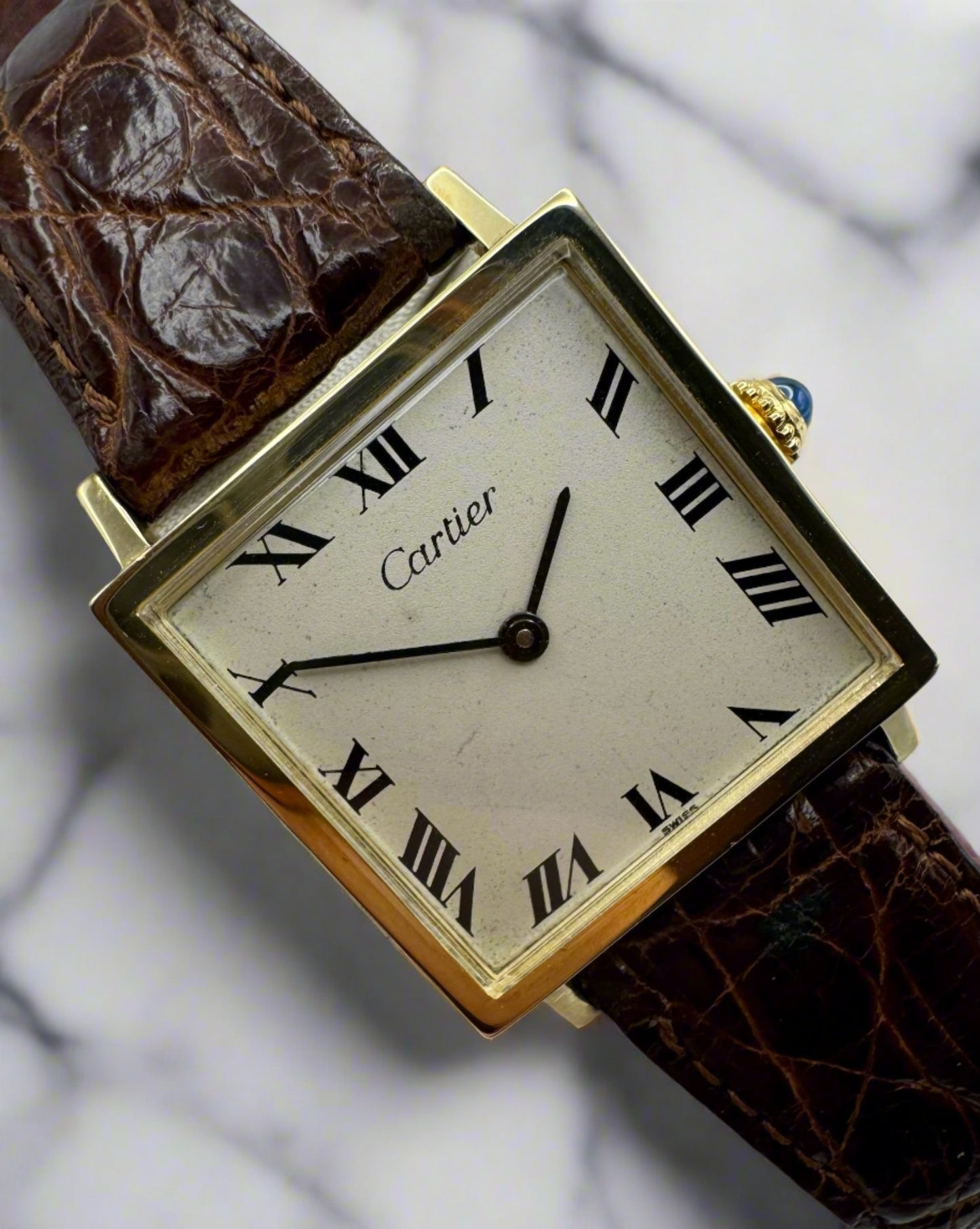 Cartier Tank 14K Yellow Gold Concord Manual Winding