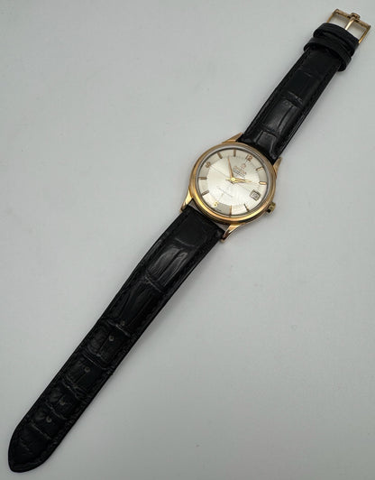 Omega Constellation 18K Rose Gold Silver Pie Pan Dial 1960