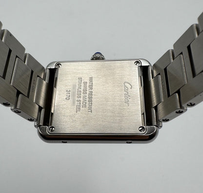 Cartier Tank Solo Full Steel Silver Dial (Mint)