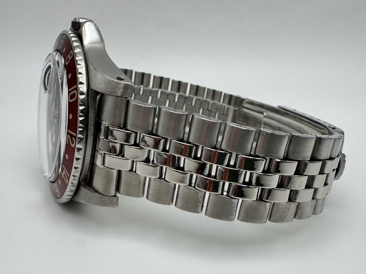 Rolex GMT-Master 1675 MK1 Long E Pepsi Red Back Insert Nice Patina 1968 (Serviced)