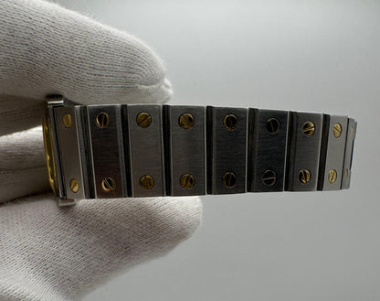 Cartier Santos Octagon Automatic Two-Tone Large Model Ghost/Grey Dial 1990 (Serviced)