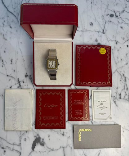 Cartier Santos Galbée 2 Tone Automatic 1994 Original Owner (Full-Set/Unpolished/Serviced)