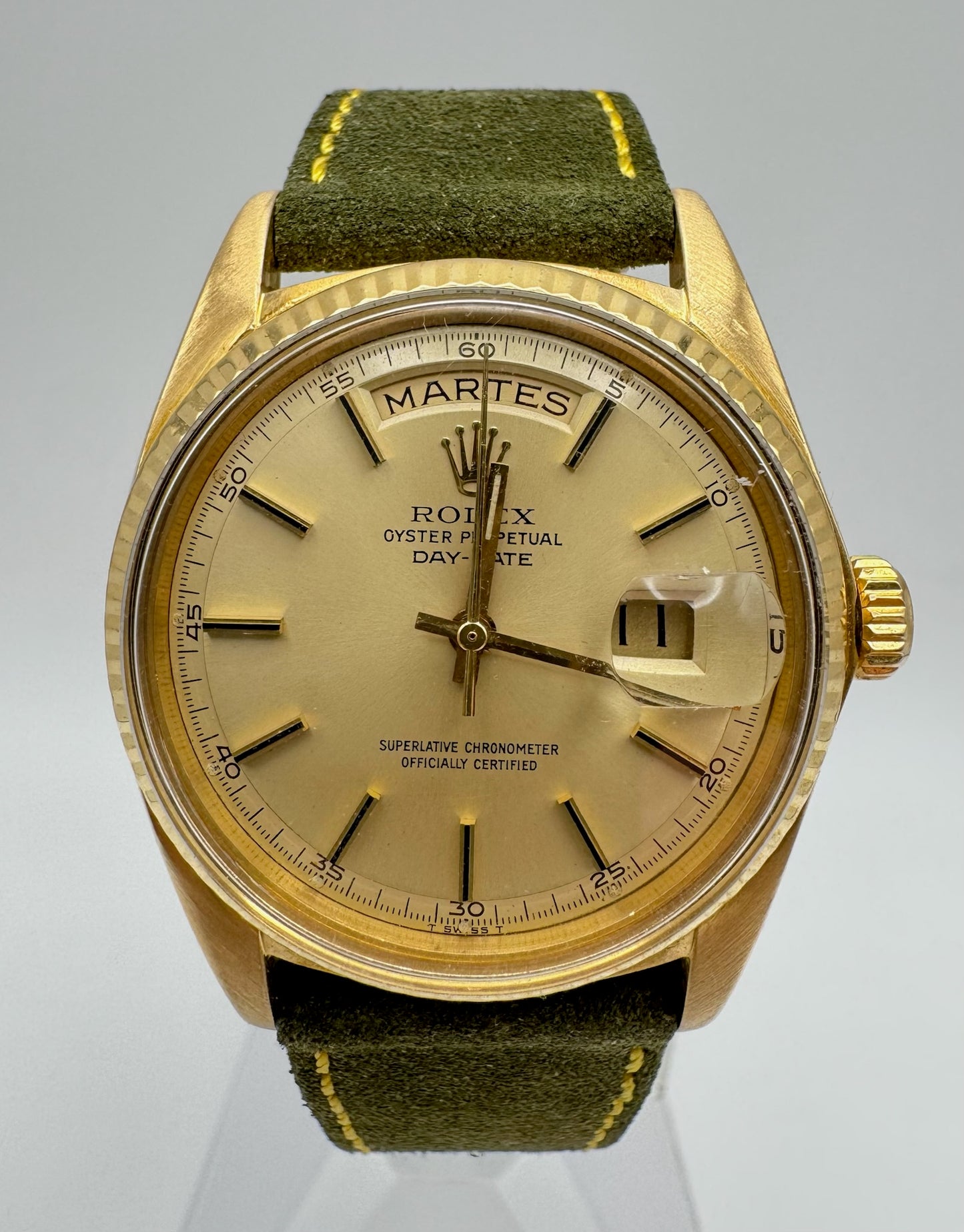 Rolex Day-Date 36 1803 Yellow Gold 18K Champagne Dial 1968
