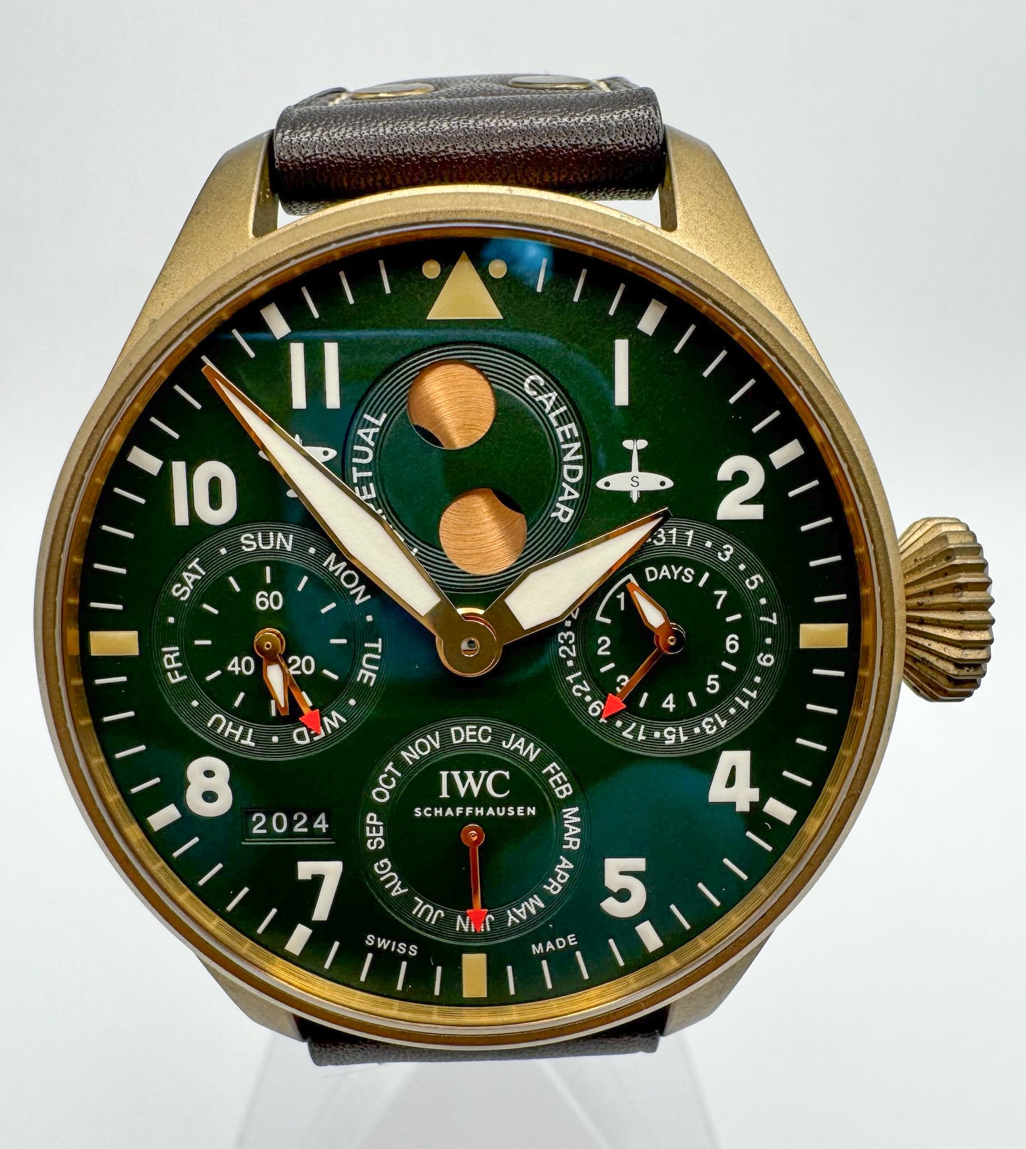 IWC Big Pilot Perpetual Calendar Spitfire Bronze #001/250 Limited (Full-Set/Warranty)