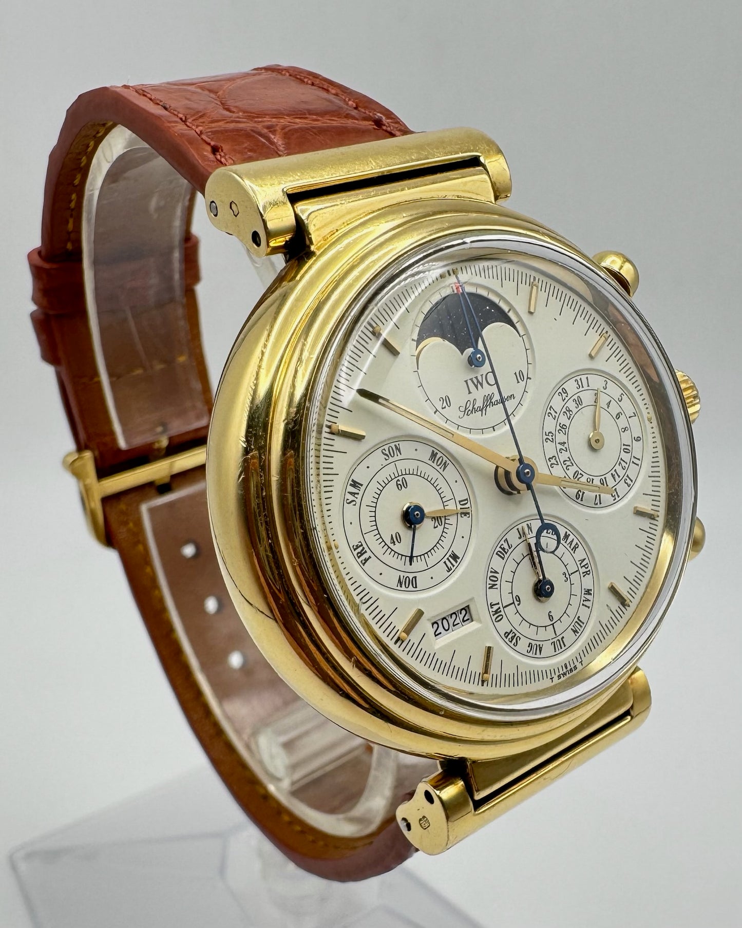 IWC Da Vinci Perpetual Calendar Chronograph Yellow Gold (Full-Set/Unpolished)