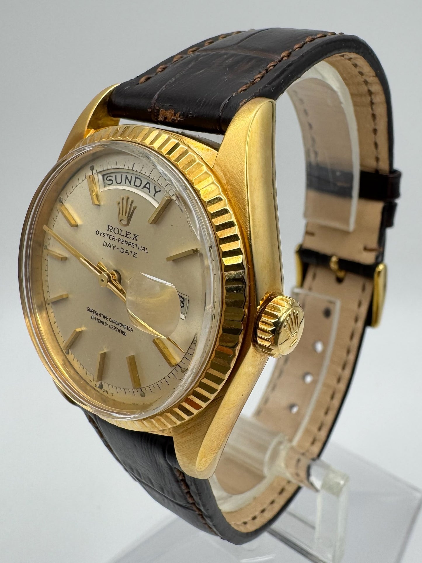 Rolex Day-Date 36 18K Yellow Gold Head Silver Dial 1974 (Serviced)