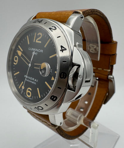 Panerai Luminor GMT PAM23 Automatic 44 A Serial Tritium Dial 1998 (Papers/Unpolished/Serviced)