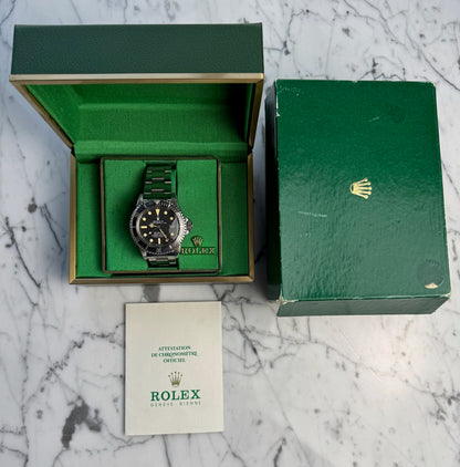 Rolex Sea-Dweller 1665 “Great White” Full Steel Yellow Patina 1979 (Full-Set/Serviced)