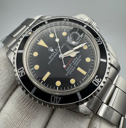Rolex Submariner Date 1680 Red Yellow Patina 1970 (Full-Set/Unpolished)