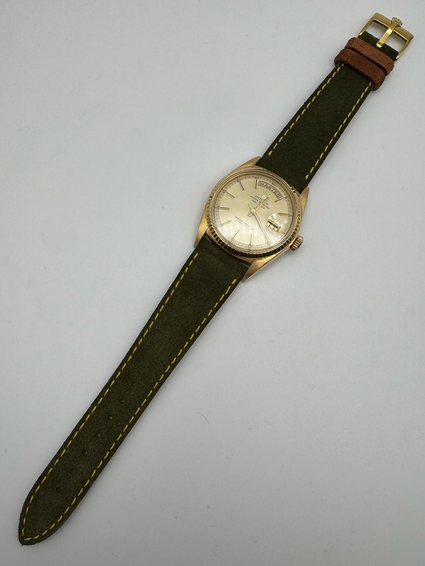 Rolex Day-Date 36 1803 Yellow Gold 18K Champagne Dial 1968