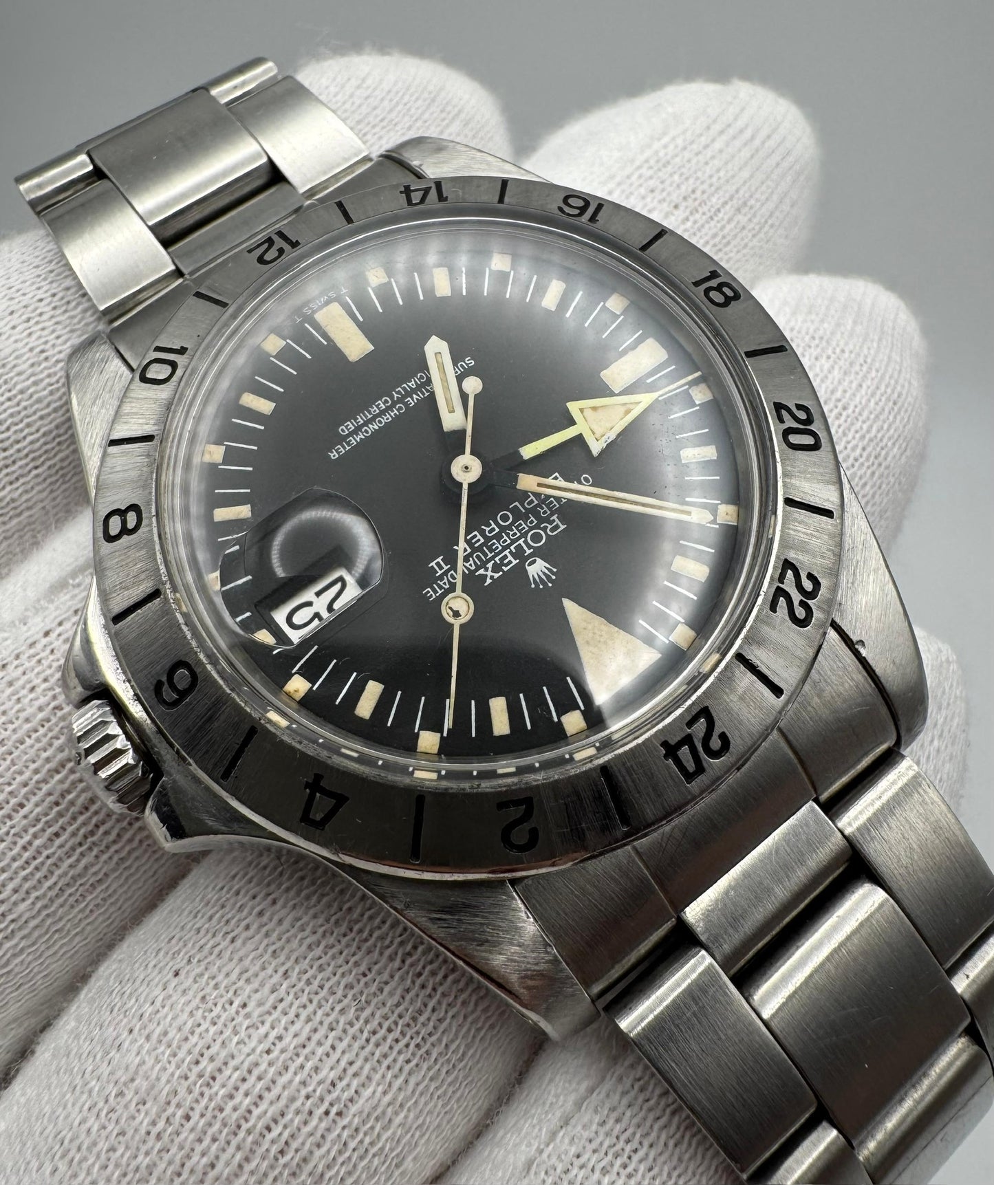 Rolex Explorer II 1655 MK2 Lollipop Full Steel 1972 (Full-Set/Serviced)