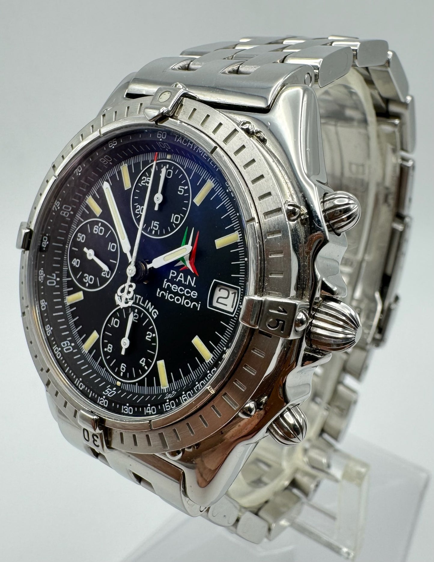 Breitling Chronomat Blackbird Frecce Tricolori Ltd Edition with Tritium Dial