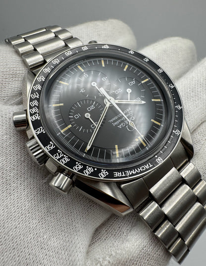 Omega Speedmaster Professional Moonwatch Full Steel Tritium Nice Patina Top Condition 1969