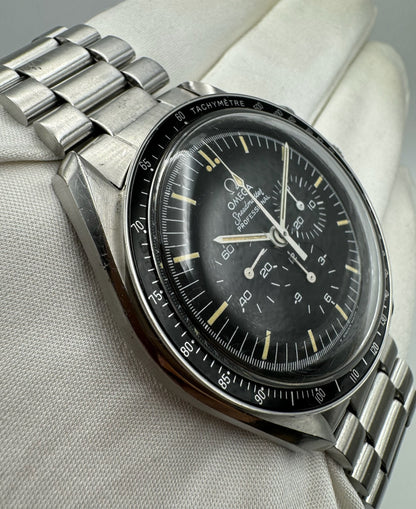 Omega Speedmaster Moonwatch with Heavy Patina Black T-Dial