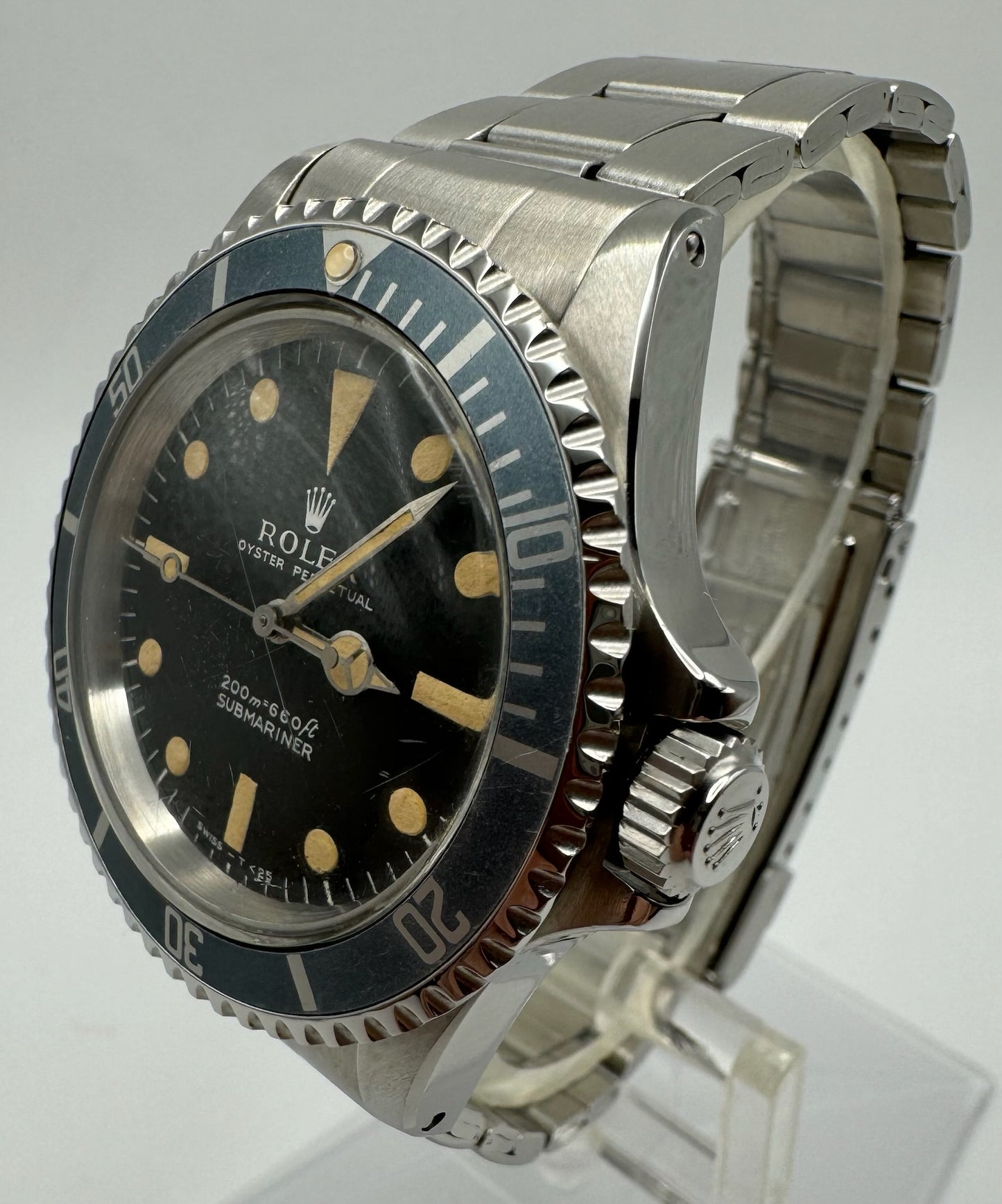 Rolex Submariner No Date Meters First Pumpkin Patina Blue Faded Insert