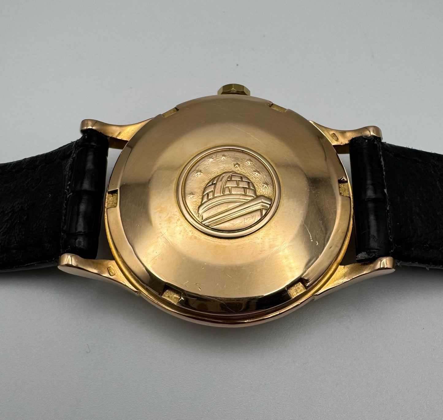 Omega Constellation 18K Rose Gold Silver Pie Pan Dial 1960