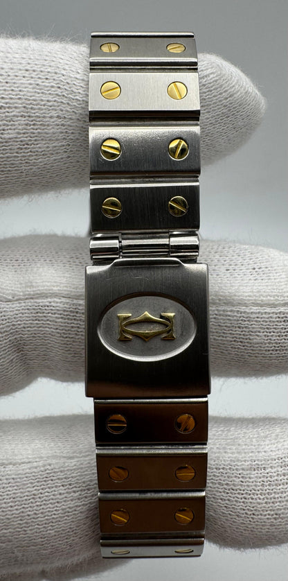 Cartier Santos Octagon Automatic Two-Tone Large Model Ghost/Grey Dial 1990 (Serviced)