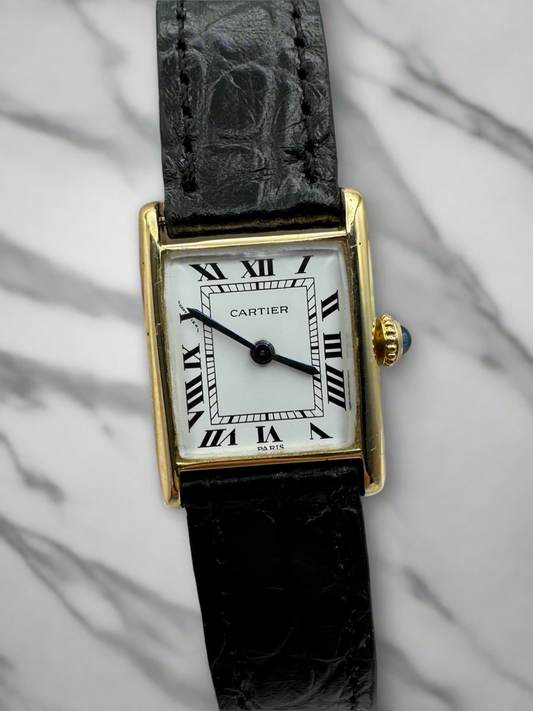 Cartier Tank Paris Yellow Gold Lady Manual Winding (Serviced)