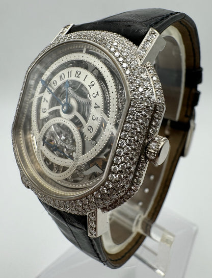 Daniel Roth Retrograde with White Gold Diamond Set Case