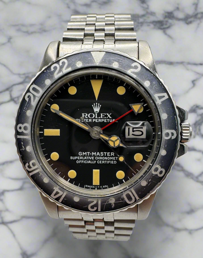 Rolex GMT-Master 1675 Jubilee Heavy Patina 1977
