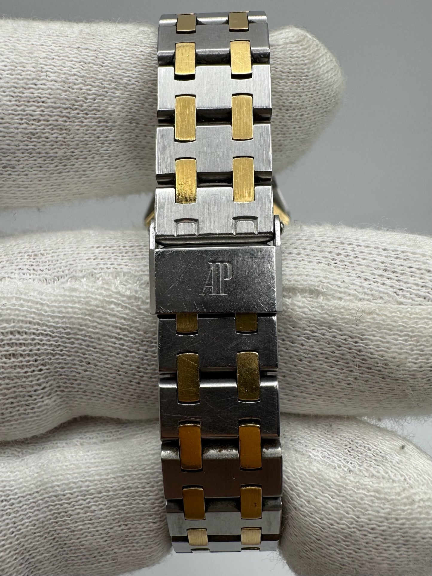 Audemars Piguet Royal Oak Lady Rectangular Lady Quartz 2 Tone Grey Dial Original Owner (Unpolished)