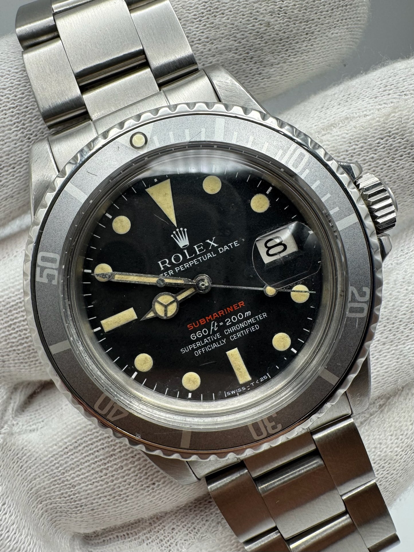 Rolex Submariner Date 1680 Red Ghost Bezel 1970 (Serviced)