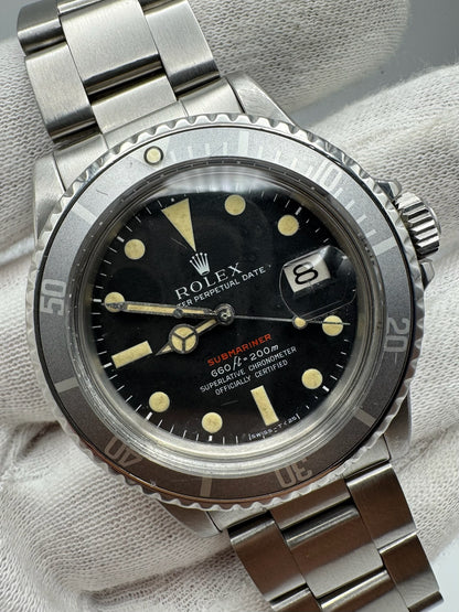 Rolex Submariner Date 1680 Red Ghost Bezel 1970 (Serviced)