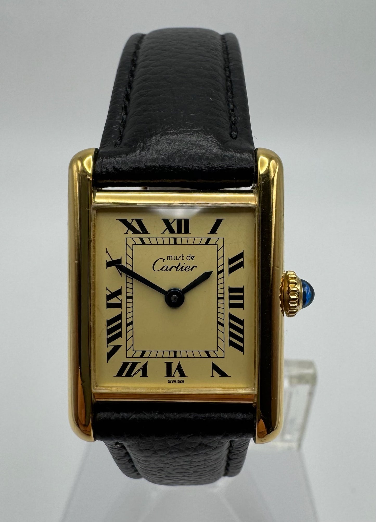 Cartier Tank Vermeil Manual Winding Lemon Dial (Mint)