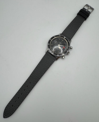 Croton Aviator Sea Diver Chronograph Manual Winding Yellow Patina Broad Arrow Original Owner 1960s (Unpolished)